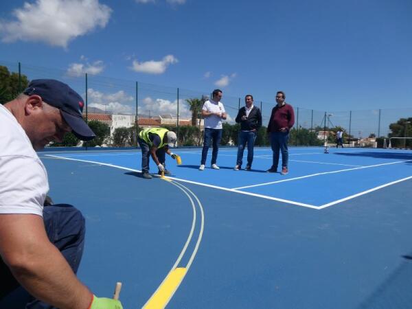 La Nucía renueva la pista deportiva de Nucia Park 