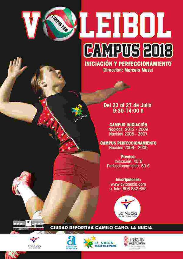 La Nuc&iacute;a &middot; &Uacute;ltimas plazas para el X Campus de Voleibol Femenino 