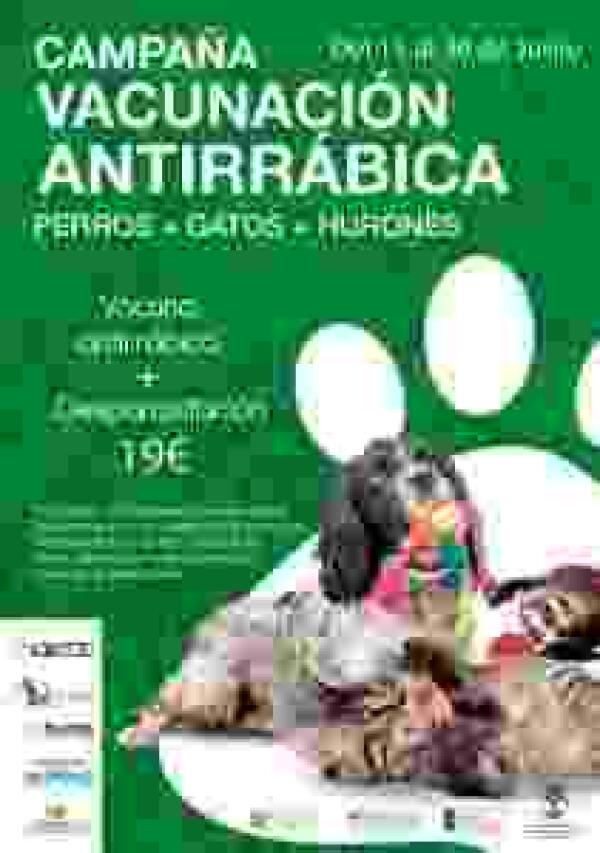 El pr&oacute;ximo lunes se inicia la campa&ntilde;a de vacunaci&oacute;n antirr&aacute;bica 