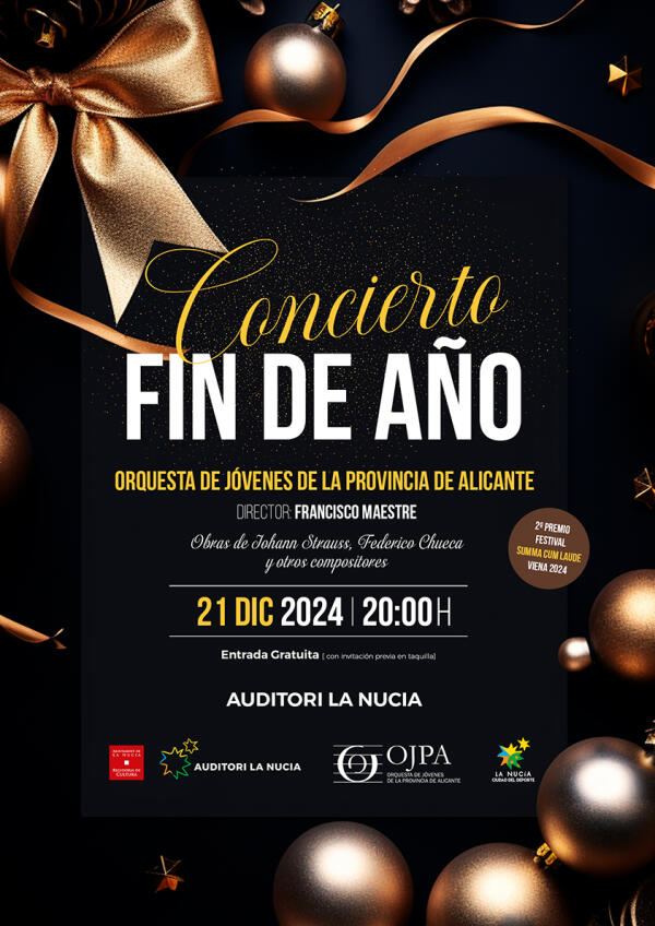 Concierto gratuito de la Orquesta de Jóvenes de la Provincia este sábado en l’Auditori