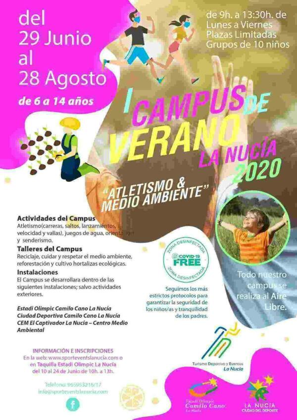 Abierto el plazo del I Campus de Atletismo de Verano de La Nuc&iacute;a