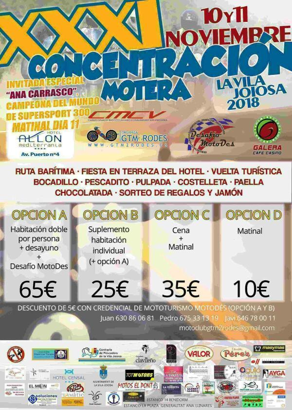 La Vila calienta motores para recibir la XXXI Concentraci&oacute;n Motera GTM2 Rodes 