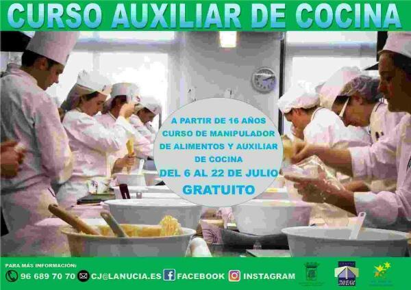 Curso gratuito de &ldquo;Auxiliar de Cocina&rdquo; para j&oacute;venes desemplead@s.