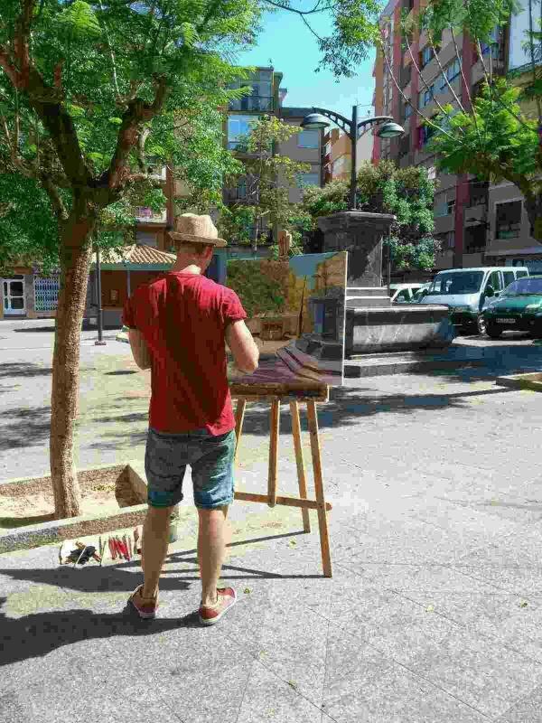 Callosa &middot; Cinco artistas participan en el concurso de Pintura R&aacute;pida de la SAC  
