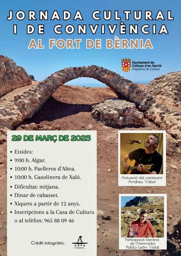 Callosa d’en Sarrià organiza una jornada de convivencia en el Fort de Bèrnia