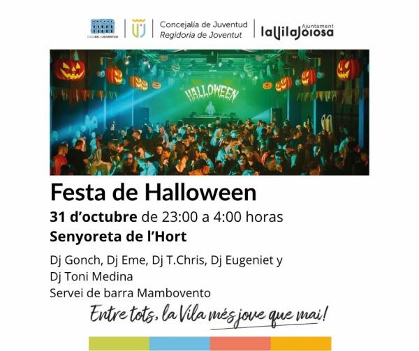 Villajoyosa celebra una fiesta de Halloween el 31 de octubre en la Senyoreta de l’Hort