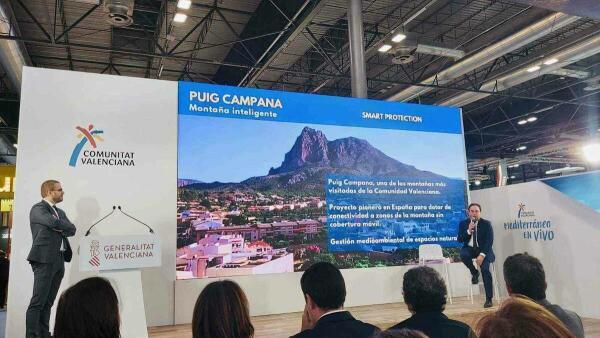 FINESTRAT PRESENTA EN FITUR UN PROYECTO PIONERO EN ESPAÑA PARA DOTAR DE CONECTIVIDAD LA MONTAÑA DEL PUIG CAMPANA