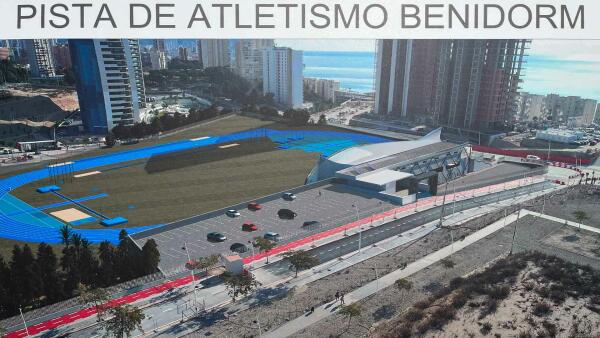 Benidorm tendrá una nueva pista de atletismo homologada en el sector 2/1 Poniente para volver a ser referencia en competiciones deportivas 