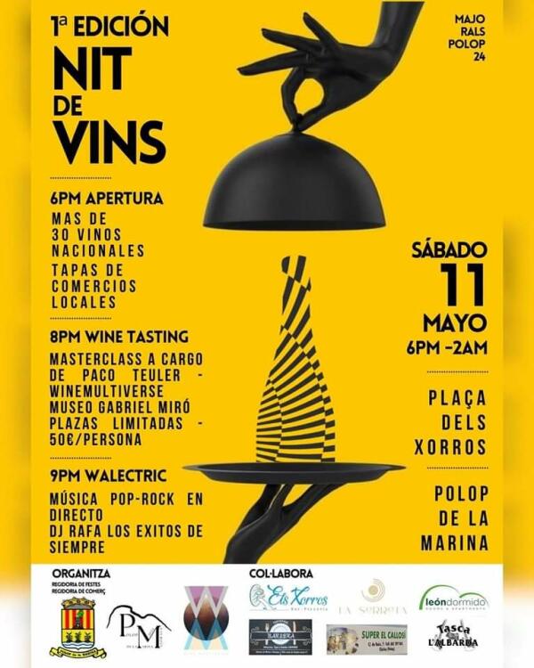 Todo listo para disfrutar en Polop de la 1ª edición de NIT DE VINS