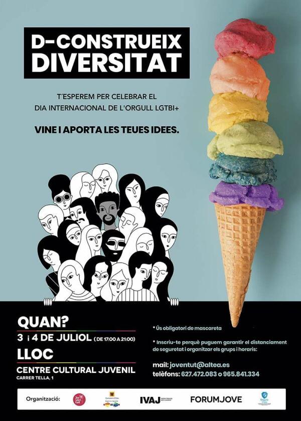 Juventud pone en marcha un mural participativo para conmemorar el d&iacute;a LGTBI+.