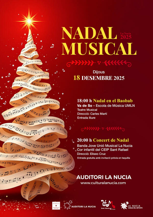 Teatro Musical y Concert de Nadal este jueves en l&rsquo;Auditori