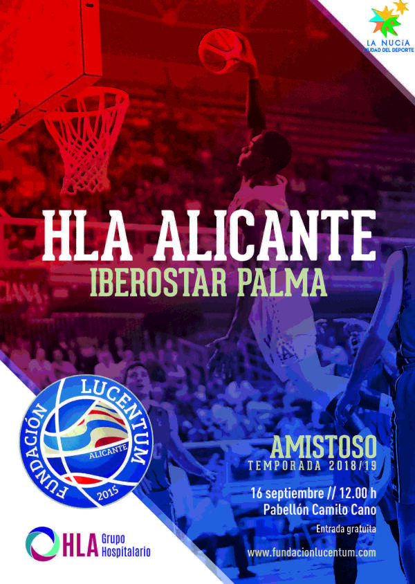 El &ldquo;HLA Alicante&rdquo; Lucentum se medir&aacute; al Iberostar Palma este domingo en La Nuc&iacute;a 