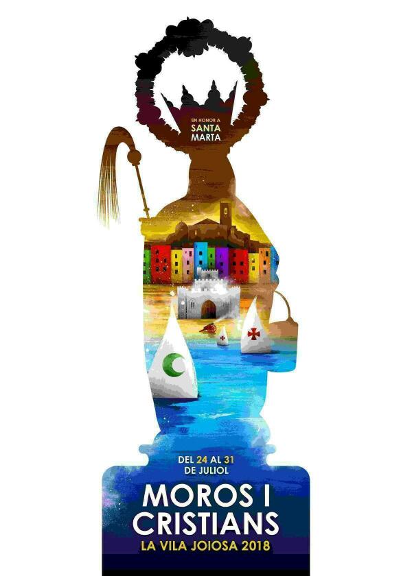 Los Moros y Cristianos de la Vila 2018 ya tienen cartel anunciador y portada para la revista de fiestas 