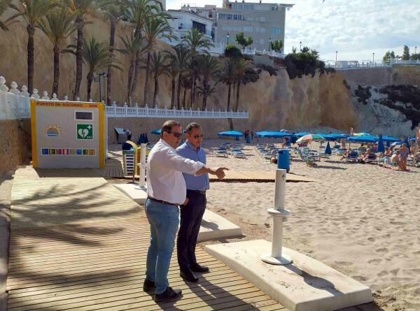  Benidorm mejora los accesos y el puesto de atención sanitaria de la Playa del Mas Pas