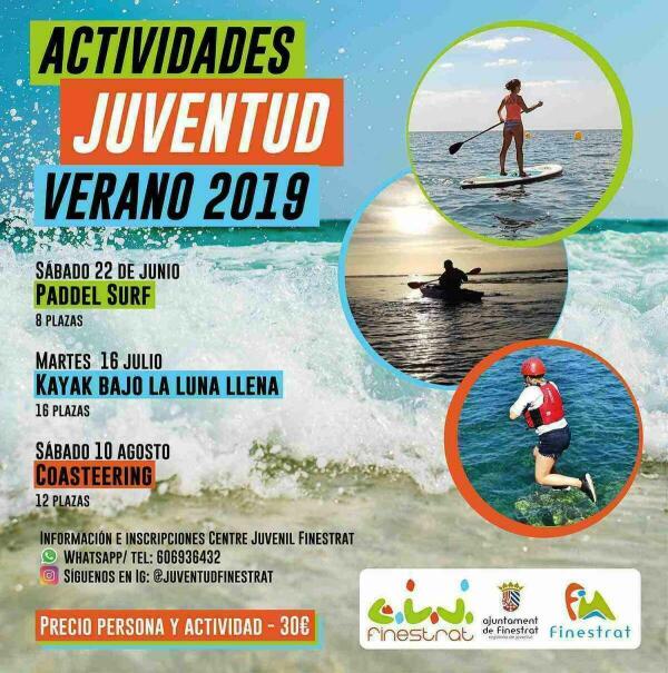 Finestrat // Últimas plazas para participar en la excursión en kayak bajo la luna del próximo martes 16 de julio