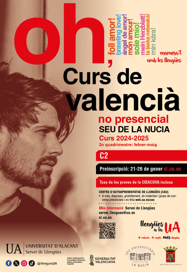  La Seu oferta el “Curs C2 de Valencià” on-line para el 2º cuatrimestre