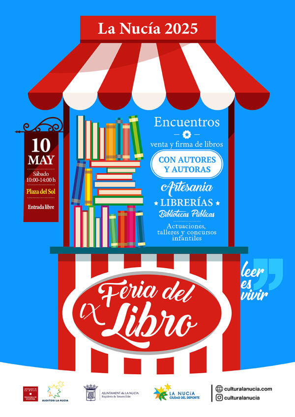 Mañana La Nucía celebra su IX Feria del Libro en la plaza del Sol