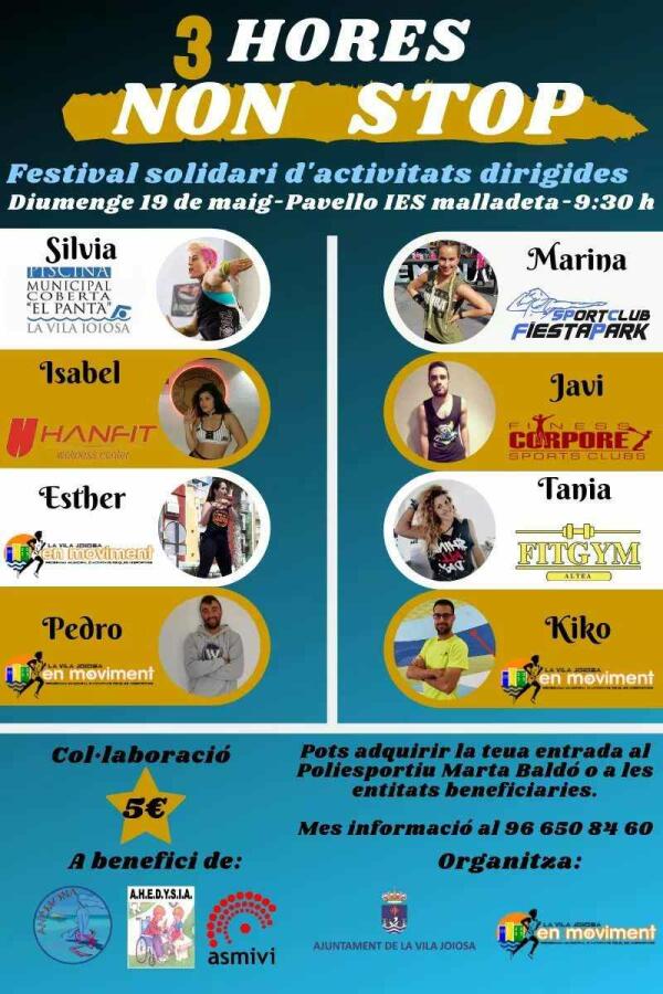 La Vila Joiosa prepara el primer festival solidario de actividades dirigidas 
