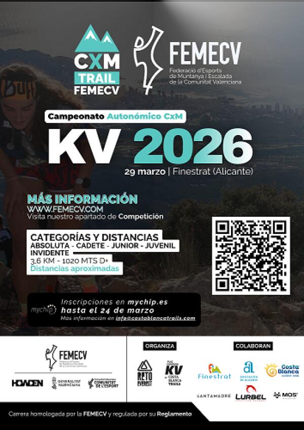 EL 29 DE MARZO FINESTRAT ACOGE EL KIL&Oacute;METRO VERTICAL DEL PUIG CAMPANA PARA CORONAR A LOS MEJORES CORREDORES AUTON&Oacute;MICOS DE ESTA ESPECIALIDAD