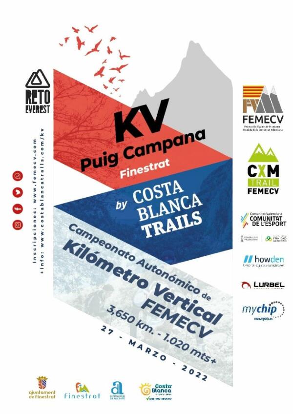 FINESTRAT SE PREPARA PARA EL “KILÓMETRO VERTICAL PUIG CAMPANA” QUE SE CELEBRA EL DOMINGO 27 DE MARZO 