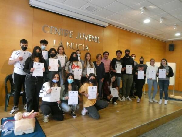 Finaliza el curso de “Primeros Auxilios” con entrega de diplomas