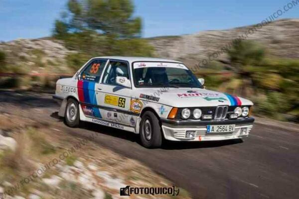 Los pilotos alfasinos Carlos y Hugo Montero lo dan todo en un dif&iacute;cil Rallye de Xixona