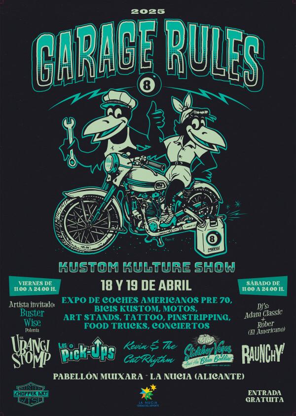 Coches clásicos y rock’&’roll en el VIII Garage Rules de La Nucía 