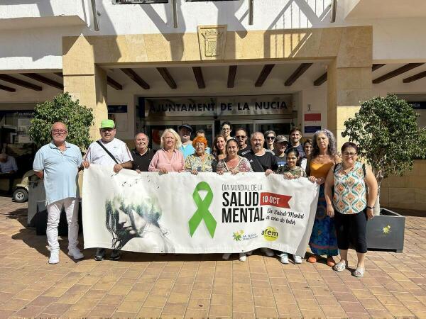 La Nucía y AFEM visibilizan el “Día Mundial de la Salud Mental”