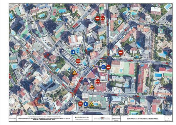 Benidorm inicia el martes el nuevo colector de Esperanto, que completa la red hidr&aacute;ulica de la zona 