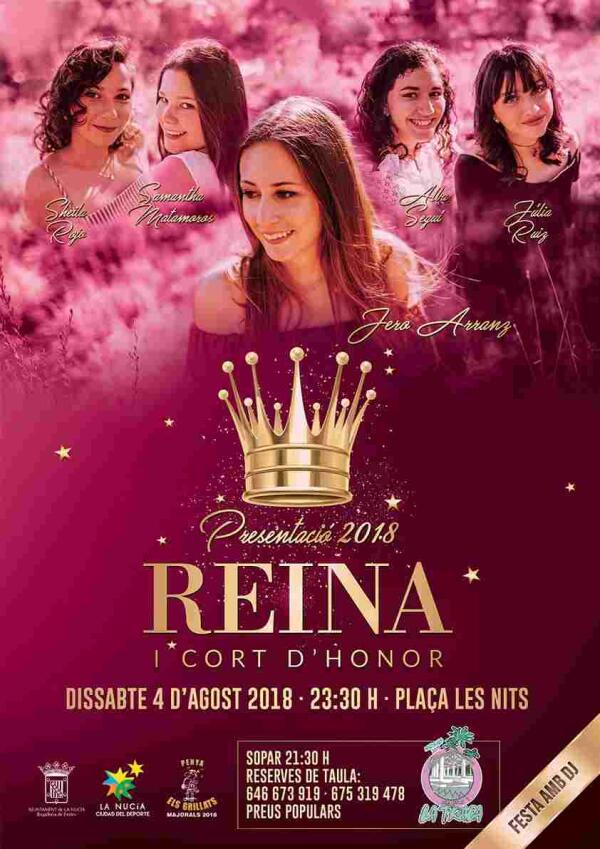 La Nuc&iacute;a &middot; La &ldquo;Presentaci&oacute;&rdquo; de la reina de las fiestas Jero Arranz ser&aacute; este s&aacute;bado 