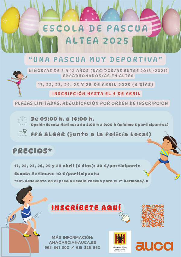 Educación pone a disposición de las familias la Escuela de Pascua  