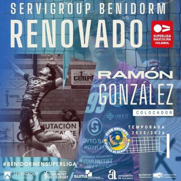 Ramón González, talento de la cantera que dará el salto a la Superliga con el Servigroup Benidorm 