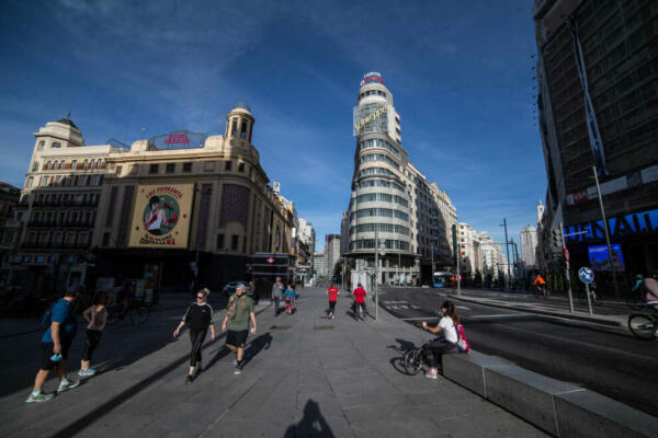 Bajan los contagios y los hospitalizados en Madrid