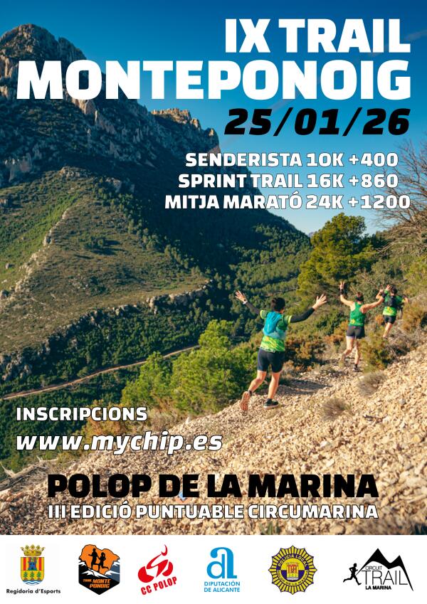 IX TRAIL MONTEPONOIG A POLOP DE LA MARINA