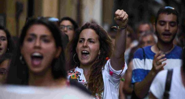 Las protestas por La Manada vuelven a las calles en una nueva ola de indignaci&oacute;n 