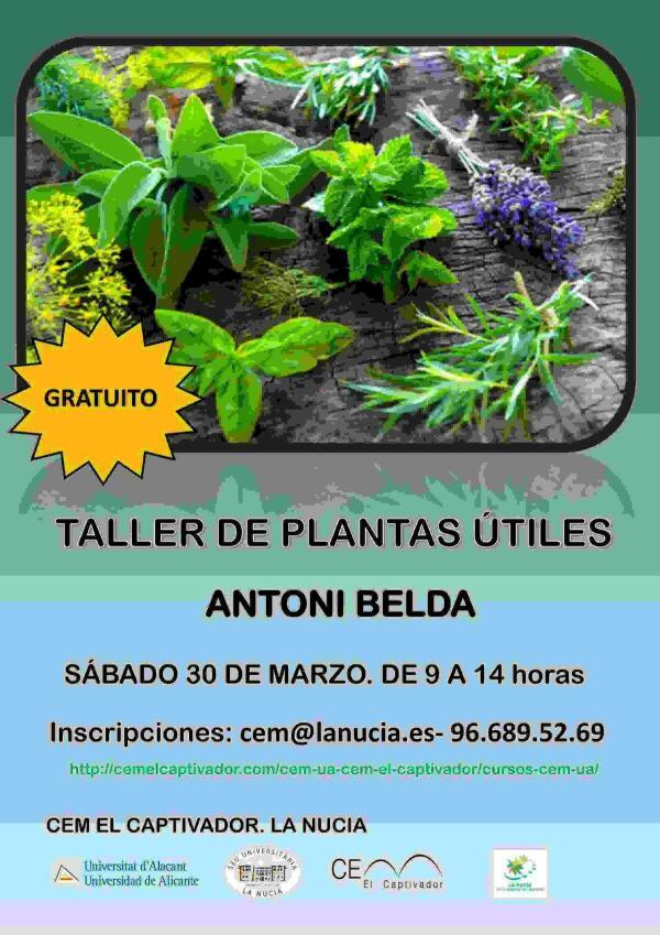 Taller de Plantas Útiles en el CEM Captivador de La Nucía 
