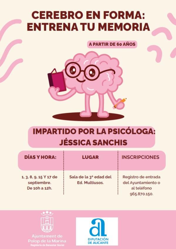 Polop abre las inscripciones para un taller de memoria destinado a mayores de 60 a&ntilde;os