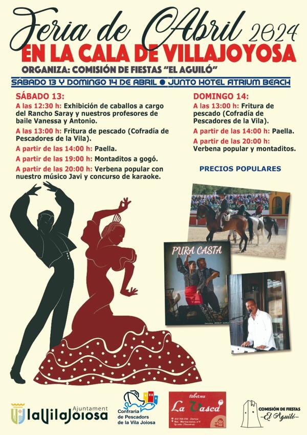 La Feria de Abril se celebra este fin de semana en La Cala de Villajoyosa 