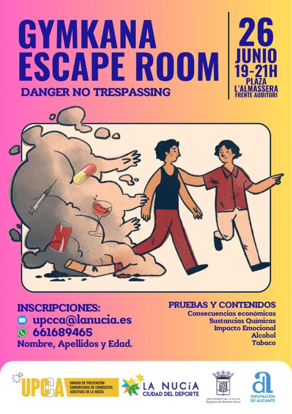 Mañana Escape Room gratuita en La Nucía para jóvenes y festeros