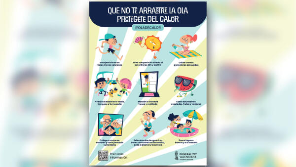 Benidorm recuerda las principales recomendaciones ante la llegada de una ola de calor 