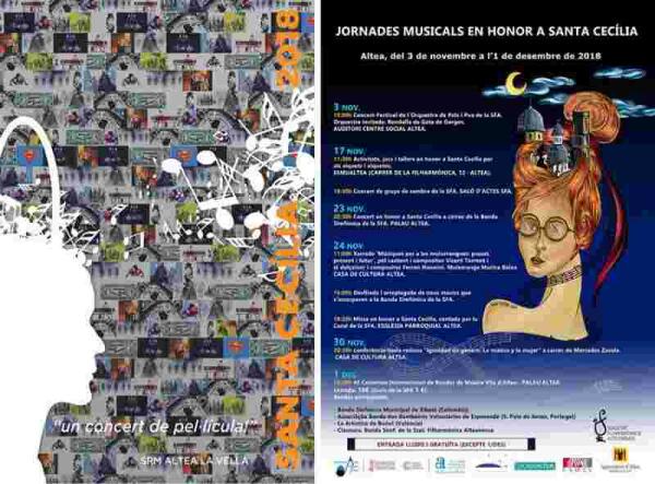 Las bandas alteanas celebran Santa Cecilia con distintas actividades 