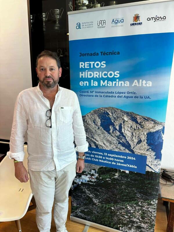 José Marcos Pons destaca la importancia de la gestión eficiente del agua en Jávea ante los retos de la Marina Alta