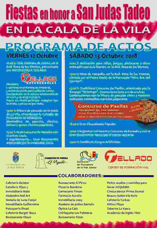 Ya est&aacute; todo preparado para las fiestas en honor a San Judas Tadeo en la Cala de Villajoyosa