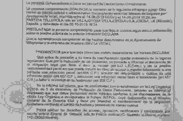 Denuncian al Ayuntamiento de La Vila por incumplimiento de limpieza en el municipio (Denuncia + Audio Entrevista)