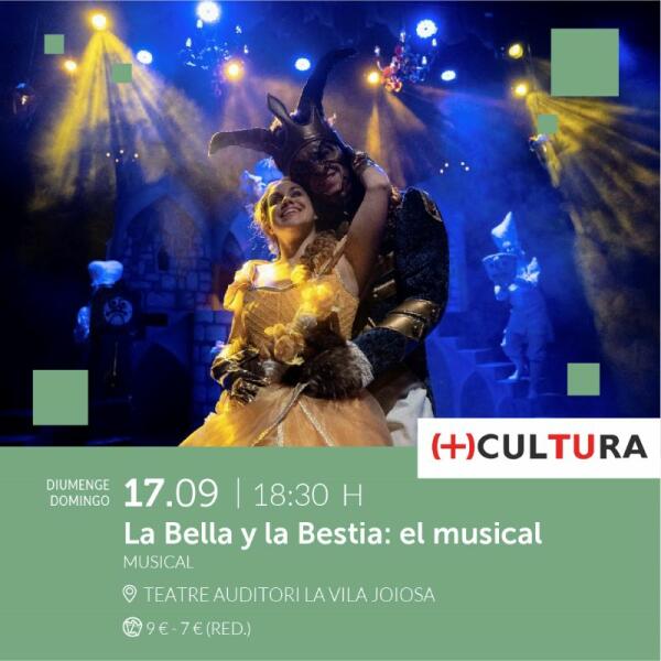 El musical infantil “La Bella y la Bestia” y el espectáculo del baile flamenco “Guerrero” del bailador Eduardo Guerrero llegan al Teatre Auditori  