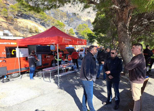 El Alcalde de Altea agradece el buen trabajo realizado por los efectivos que han participado en la extinción del incendio de Altea Hills-Mascarat