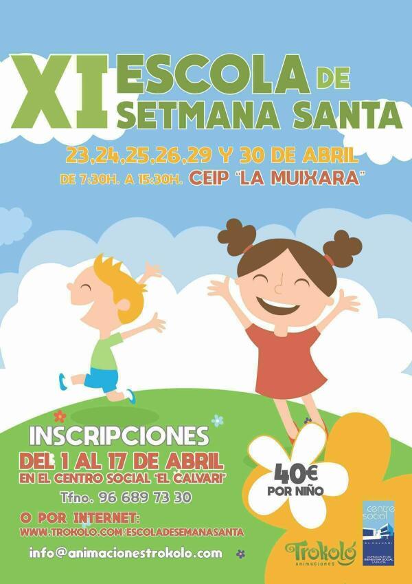 Últimos días para inscribirse en la XI Escola de Setmana Santa en La Nucía 