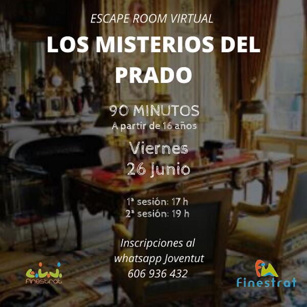 La Concejal&iacute;a de Juventud de Finestrat lanza una nueva Escape Room ambientada en el Museo del Prado.