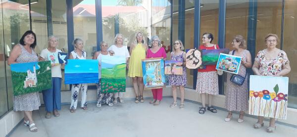 Finaliza el taller de pintura al óleo de tercera edad, impartido en La Casilla 