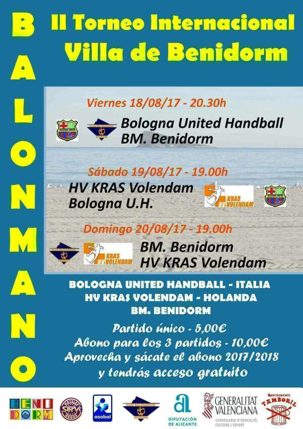 Esta semana se disputa el 2&ordm; Torneo Villa de Benidorm de Balonmano